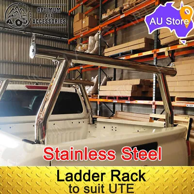 Heavy Duty Stainless Steel Ladder Rack Cross Bar For Ute Ranger Hilux Navara GWM • $199