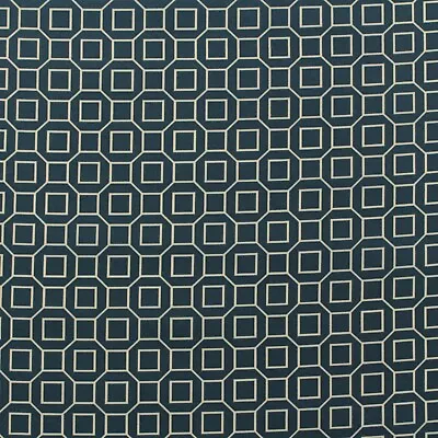 P Kaufmann Soho Pool Blue Cream Geometric Outdoor Indoor Fabric By Yard 54 W • $7.99