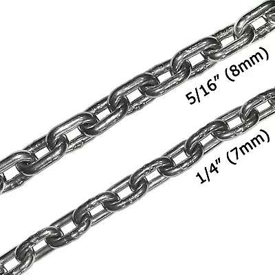 316 Stainless Steel Windlass Anchor Chain 5/16  1/4  DIN766 By The Foot • $8.01