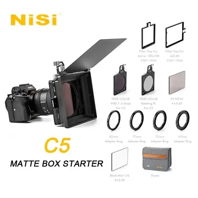 NiSi C5 Matte Box Filter Kit True Color VND 1-5 Stops 67mm 72mm 77mm 82mm Filter • $409