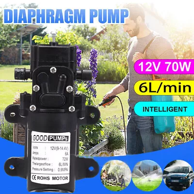 $17.99 • Buy 12V High Pressure Brushless Submersible Water Pump 130 PSI Self Priming Small