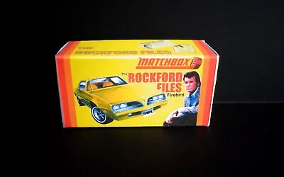 Matchbox Superfast No.4 Pontiac Firebird RarerJames Garner Reproduction Box Only • £2.89