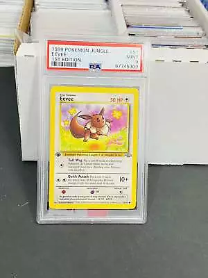 $0.99 • Buy NO RESERVE 1ST EDITION 1999 Pokemon Jungle #51 Eevee PSA 9 Mint (09)