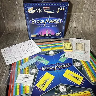 Herbko Stock Market Wall Street Trading Board Game 1997 USA - Complete NOB • $9.99