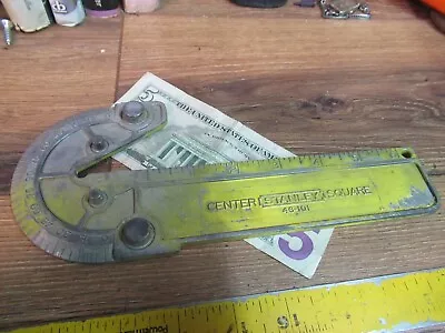 Stanley Rule 46-101 Center Square Aluminum Vintage Original Tool Carpenter Ruler • $19.99