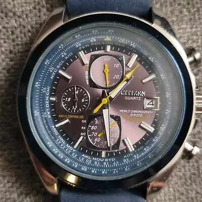 Citizen Eco-Drive WR200 Blue Angels Wrist Watch - Needs Repair • $29.99
