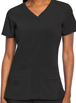 Med Couture Women's  8416 'Activate' Refined Scrub Top NWT Black Medium • $14.97