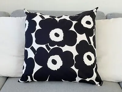 Black And White Marimekko Unikko Cushion Cover Poppy Print Throw Pillow Case 20 • $52.14