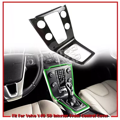 2012-2019 Fit For Volvo V40 Hatchback Interior Front Control Cover Carbon Fiber • $295