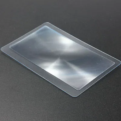 2 Piece Wallet 3X Size Credit Card Magnifier Magnifying Fresnel Lens • $3.99
