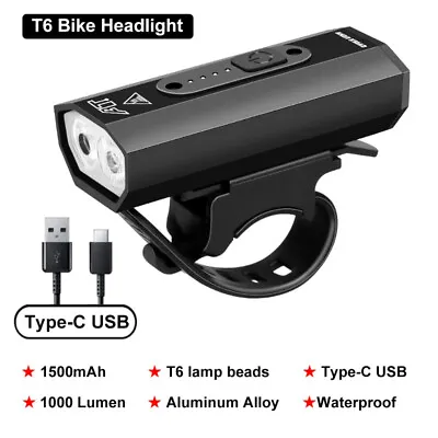 LEDBike Light Front USB Rechargeable Lamp Cycling Headlight Road Bicycle Lantern • $19.57