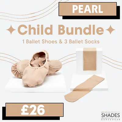 Ballet Skintoned Dancewear Bundle Multiple Shoes Socks Childrens Durable Present • £26