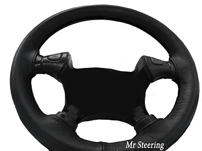 Fits Vauxhall Vectra B 1995-2002 Real Black Leather Steering Wheel Cover New • $34.69