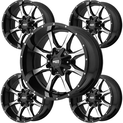 (5) Moto Metal MO970 17x9 5x5 /5x5.5  -12mm Black/Machined Wheels Rims 17  Inch • $939.95