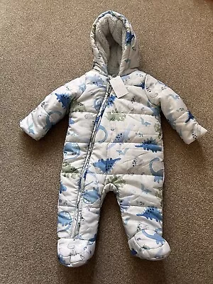 Brand New With Tags - Matalan - Baby Boy  All In One Suit - Dinosaur - 3-6 Month • £12.95