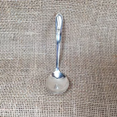 H&T Mfg Co. Silver Plate Condiment Serving Spoon Ladle 1940 Meadow Flower • $9.99