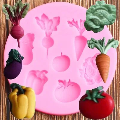 £11.32 • Buy 3D Vegetable Fruit Silicone Mold Cake Chocolate Mould Candy Decoration Tools 1PC