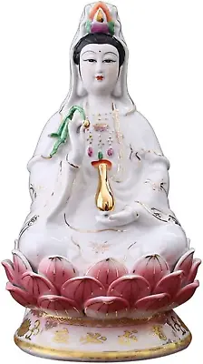 Beautiful Quan Yin Statue Porcelain Kuan Yin Statue Guan Yin Statue Goddess Of M • $42.99