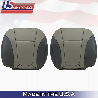 For 2002 To 2004 Chevy Trailblazer FRONT BOTTOMS Leather Seat Cover 2-Tone Gray • $255.76