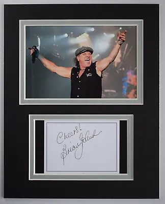 Brian Johnson Signed Autograph 10x8 Photo Display  Music ACDC COA AFTAL • £129.99