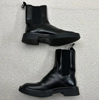 $29.99 • Buy Zara Women’s Ankle Boots Black Size 38 US 7.5 Perfect Condition