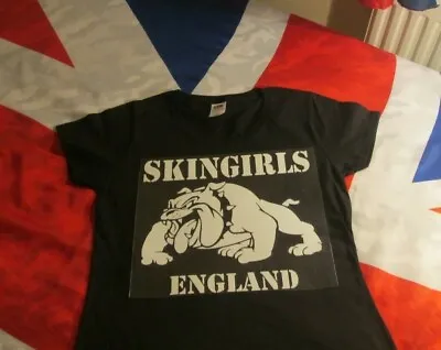 £11.99 • Buy T SHIRT Lady Fit Skinhead Girl Skingirl Bulldog England