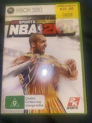 Xbox 360 NBA 2K10 1999-2009 Tenth Anniversary - Kobe Bryant 24 Cover - No Manual • $12