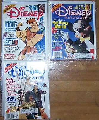 3 For $21.00: Walt Disney: Disney Magazine Spring 1997 + Fall 1997 +spring 1998 • $15.45