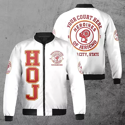 Custom Name HOI Heroines Of Jericho Freemasony OES Unisex Bomber Jacket S-5XL • $44.59