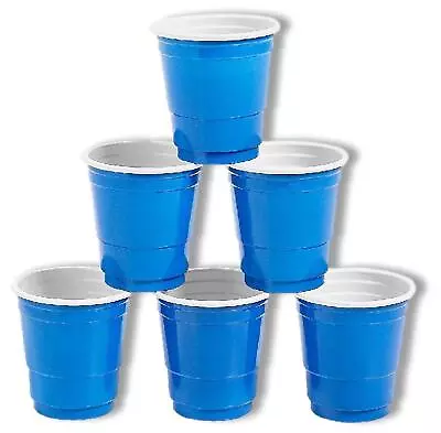 BLUE Plastic Shot Glasses 50-PC 1.5-OZ Disposable Party Shots Mini Cups 2 H NEW • $14.99