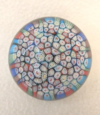 Murano Millefiori Glass Paperweight  Italy Art Glass *READ* • $139.95