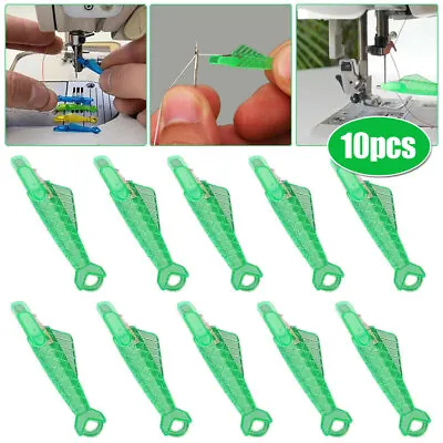 $3.38 • Buy 10Pcs Sewing Machine Needle Threader Self-Threading Quick Sewing Needle Changers