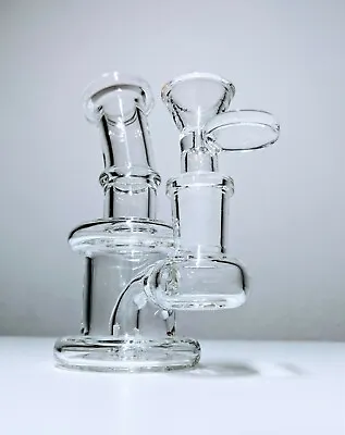 4.5  Mini Glass Bong Heavy Thick Water Pipe Hookah Bubbler Shisha Hand Pipes New • $13.29