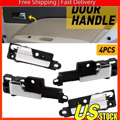 Chrome Door Handle Set For 2006-2012 Ford Fusion Sedan Front Rear RH LH Plastic • $42.99