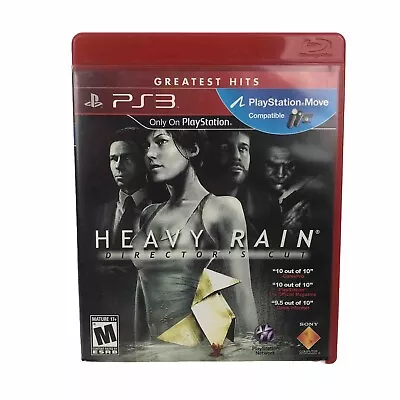 PS3 Game - Heavy Rain Director's Cut - Free Postage Vgc • $23.13