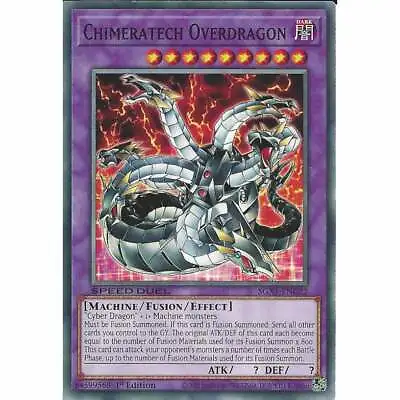 Chimeratech Overdragon SGX1-ENG22 1st Edition Common :YuGiOh Trading Card Game • £0.99