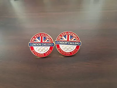 2 X LONDON 2012 PIN BADGE • £1.75