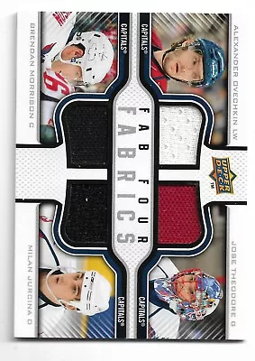 2009-10 Upper Deck Fab Four Fabrics /100 Ovechkin & Theodore & Morrison &Jurcina • $34.99