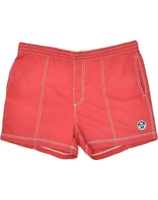 NORTH SAILS Mens Swimming Shorts W38 XL Red Polyamide PE09 • £10.99