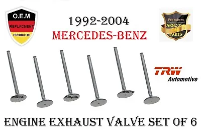 Engine Exhaust Valves Set Of 6 For Mercedes W124W140R129W202W210W203 TRW • $193.33