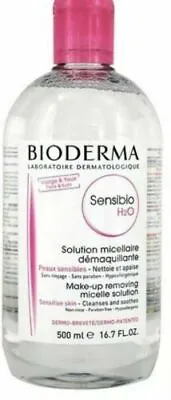 £22 • Buy Make-up Remover - Bioderma Crealine Sensibio H2O Solution 500ml - Pack Of 2