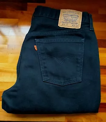 Levis 618 Vintage Mens Black Jeans Orange Label W36  L30  - Excellent Condition  • $28.35