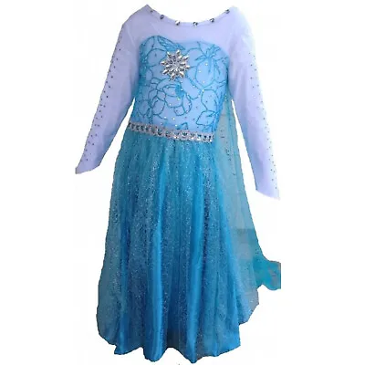 NWT Frozen Inspired Blue Foral Elsa Dress Elsa Costume • $19.99