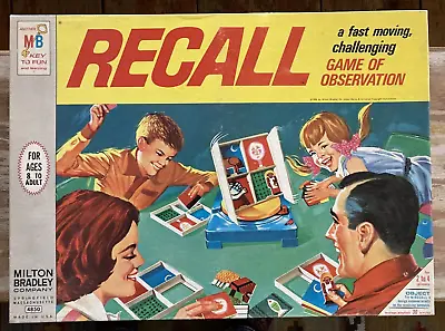 Vintage Family Recall Game Of Observation Action Spinning Platform 1968 Complete • $12