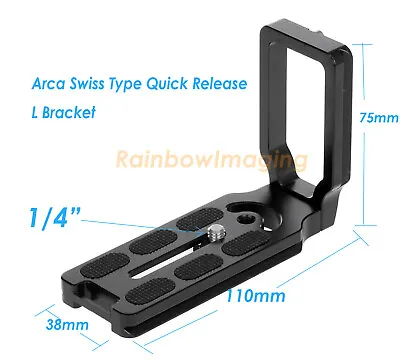 CNC Universal Quick Release L Plate Bracket Arca Swiss For Nikon Sony Canon  • $9.49