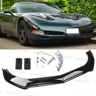 Carbon Fiber For Corvette C5 Front Bumper Lip Splitter Chin Spoiler Universal • $79.99