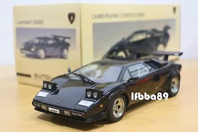 AUTOart 1/18 LAMBORGHINI COUNTACH LP5000 S 74533 BLACK 蘭博基尼 • $330