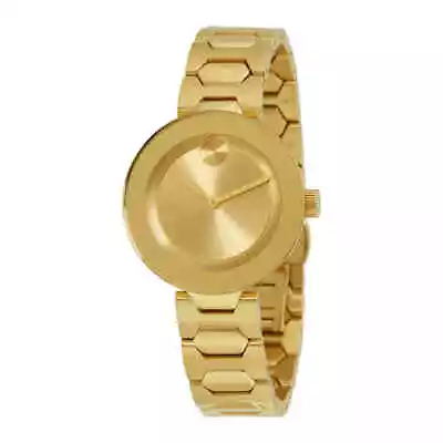 Movado Bold Gold Dial Ladies Watch 3600382 • $263.20