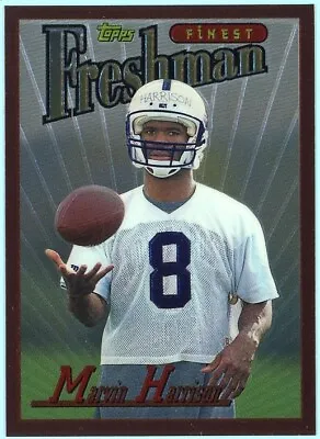 MARVIN HARRISON Colts HOF 1996 Topps Finest #243 ROOKIE RC - Coating Peeled • $3.50