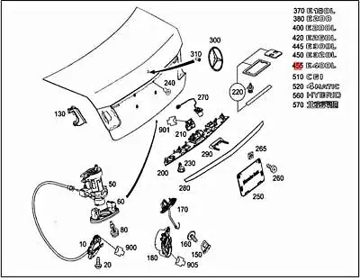 Genuine MERCEDES A207 C207 S212 W212 E-CLASS W212 Model Plate 2128176915 • $62.67